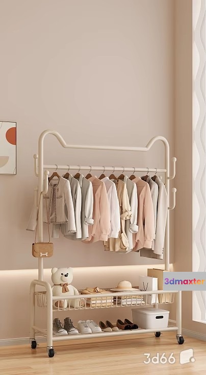 Cozy Closet Organizer 3D Model - 19451 - VRAY Render