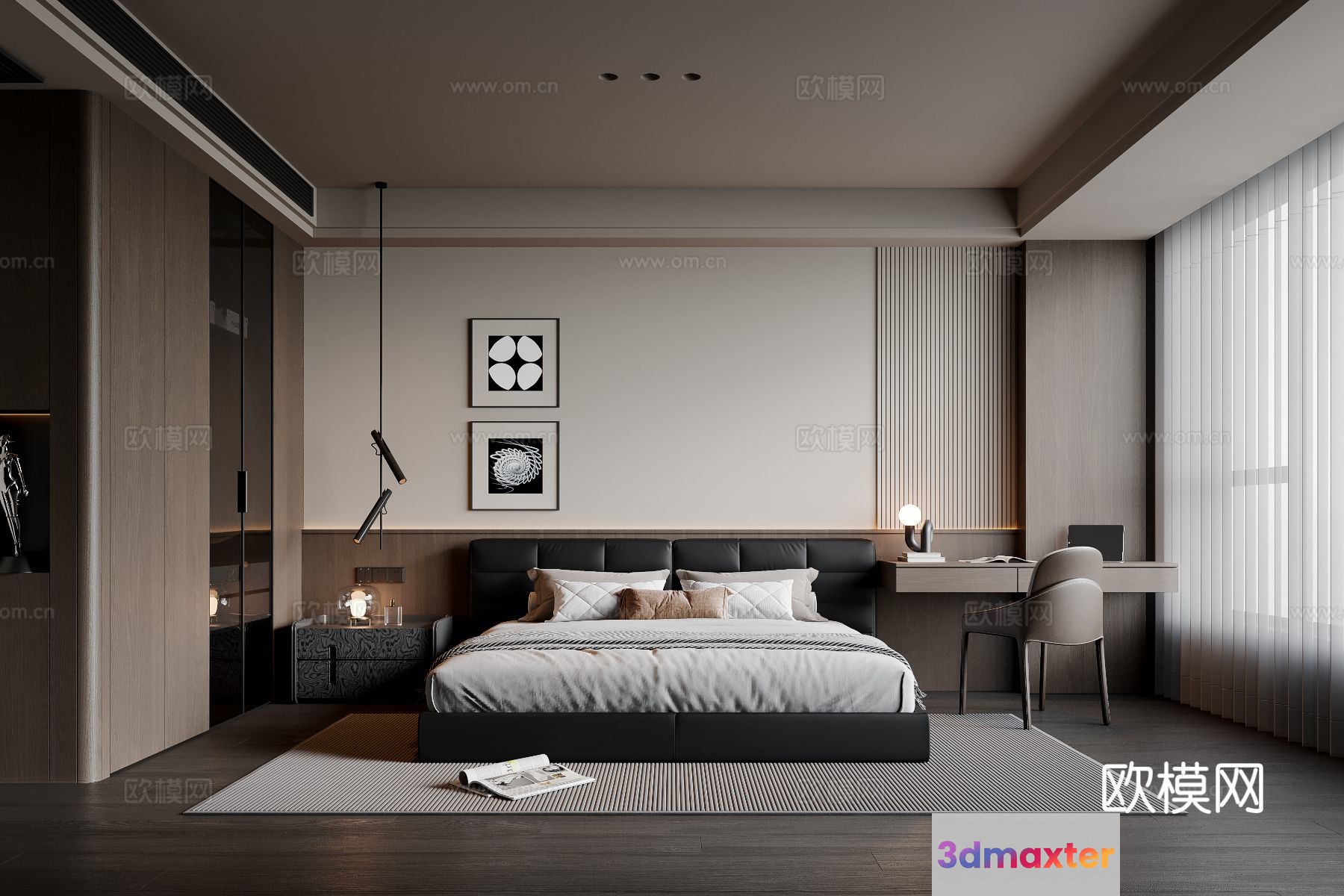 Modern Bedroom 3D Model - 21034 - VRAY Render