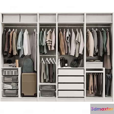 White Closet 3D Model - 8728 - CORONA Render