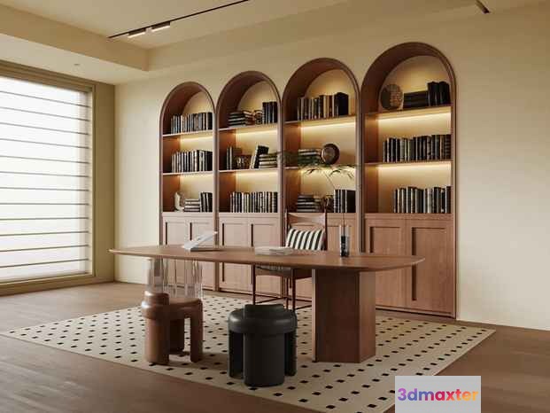 Modern Office Space 3D Model - 1820 - VRAY Render