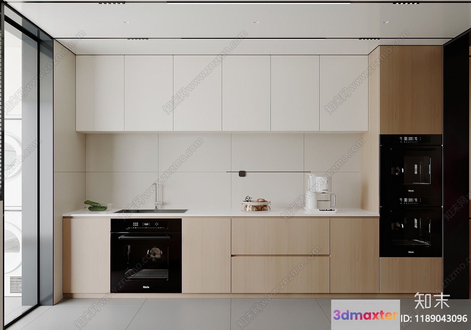 Modern Kitchen 3D Model - 23752 - VRAY Render
