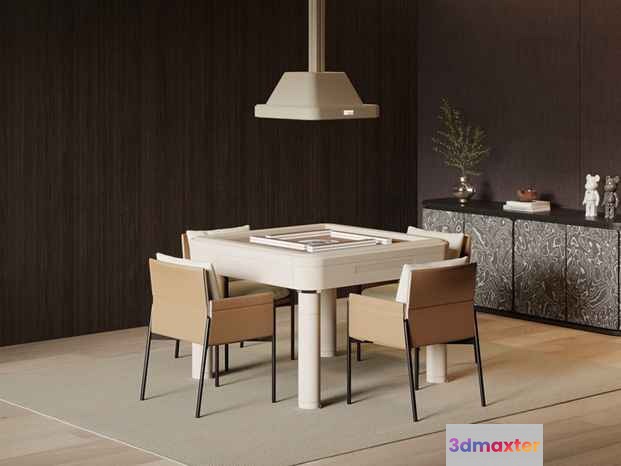 Modern Dining Room 3D Model - 8078 - VRAY Render