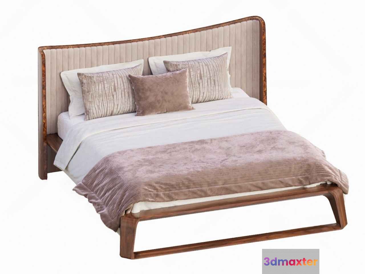 Cozy Modern Bed 3D Model - 19445 - CORONA Render