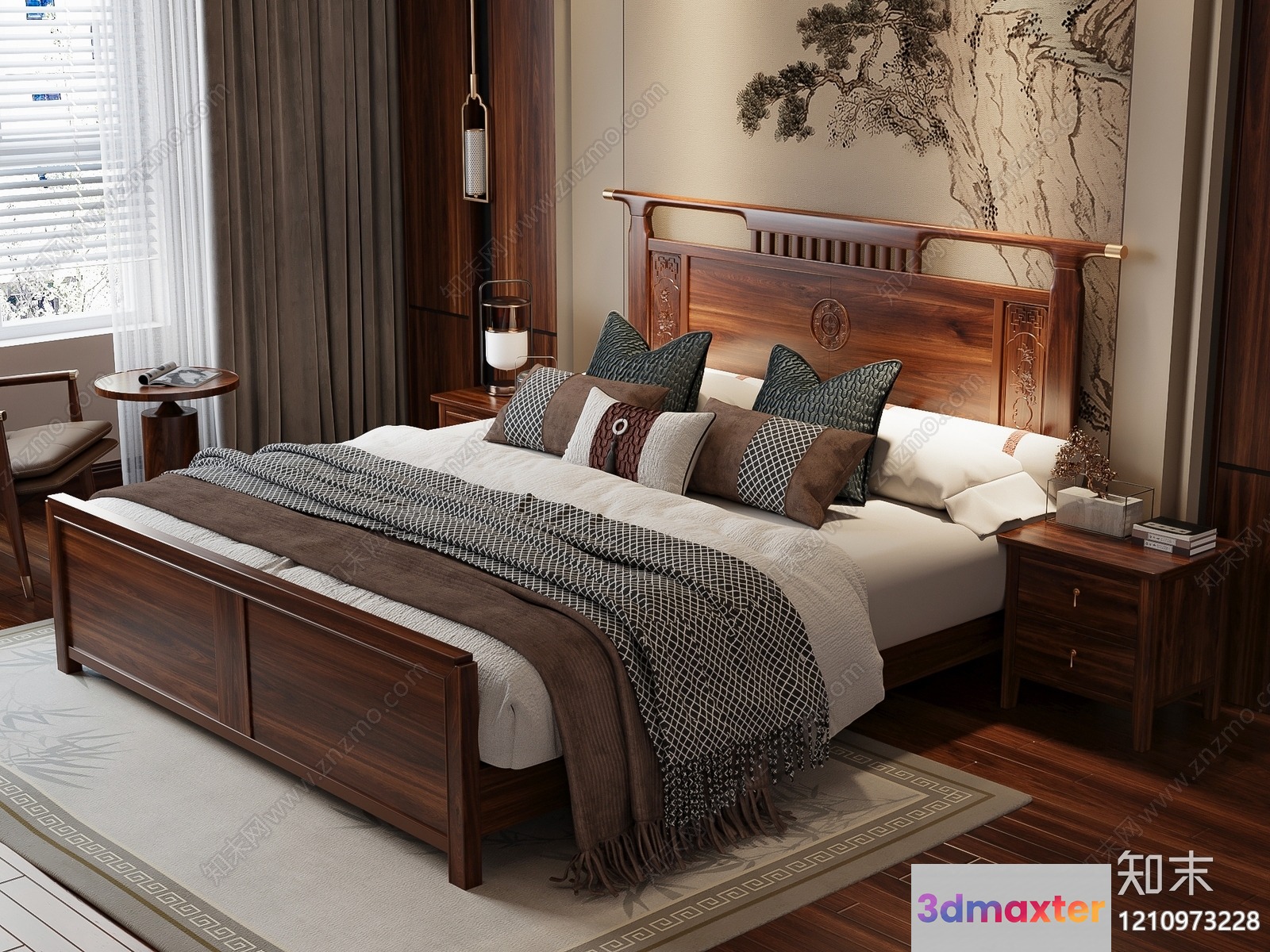 Cozy Bedroom 3D Model - 16633 - VRAY Render
