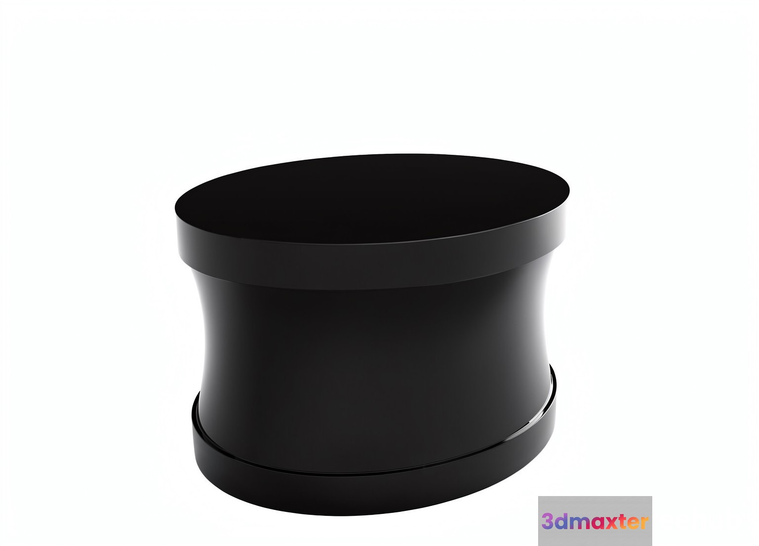 Black Cylindrical Object 3D Model - 4794 - VRAY Render