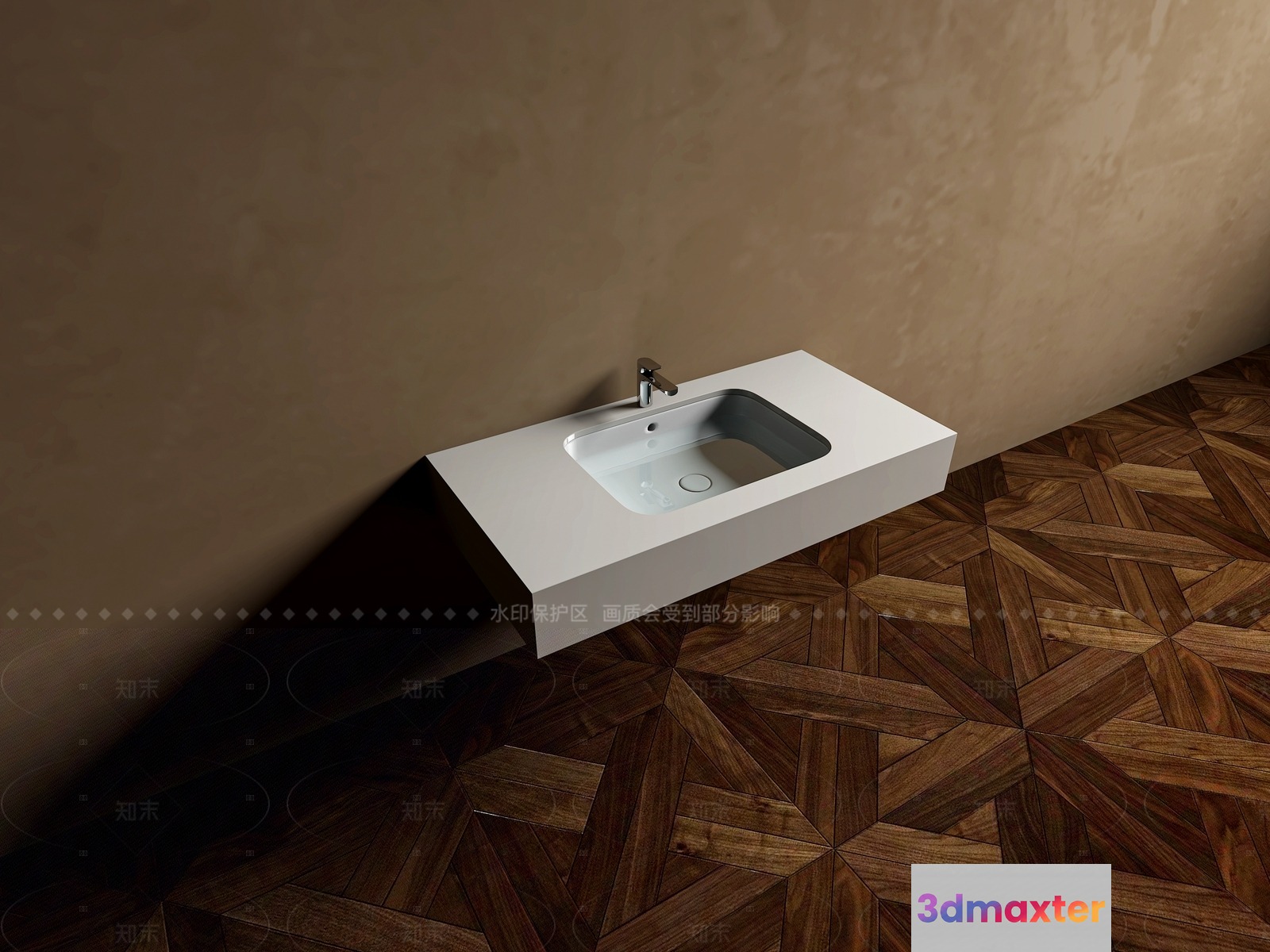 A White Sink 3D Model - 20754 - VRAY Render