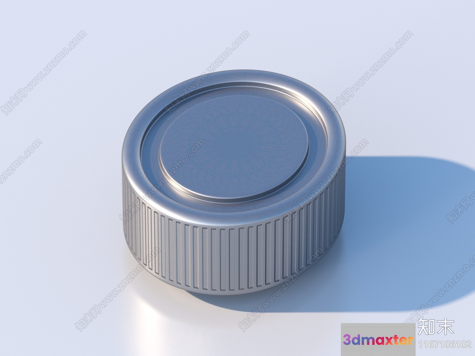 A Metal Object 3D Model - 376 - VRAY Render