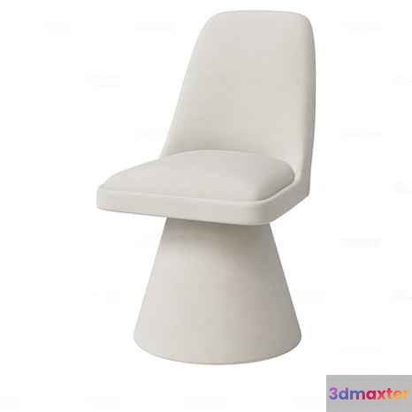 White Plastic Chair 3D Model - 12323 - CORONA Render