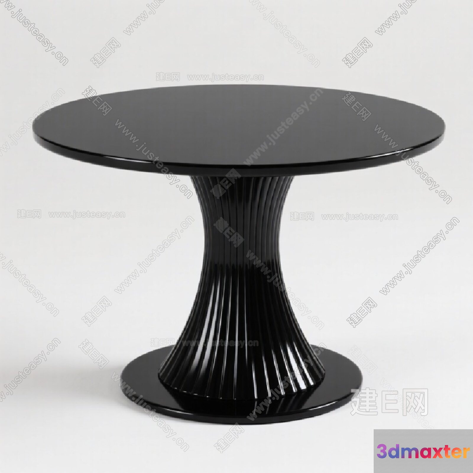 Modern Black Table 3D Model - 17120 - VRAY Render