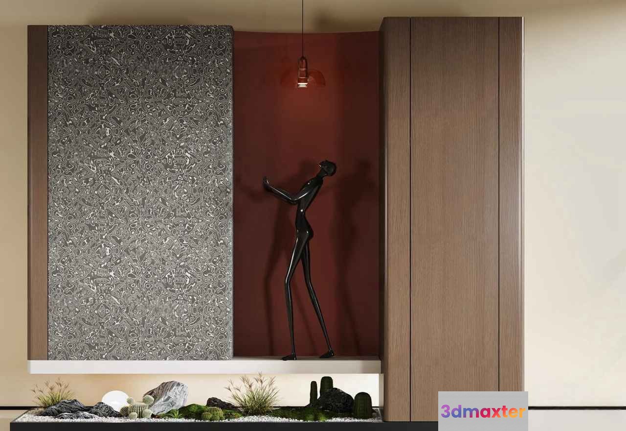 Modern Abstract Art Piece 3D Model - 4574 - VRAY Render