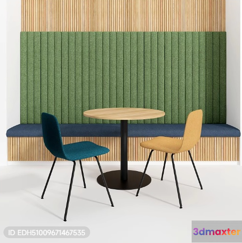 Modern Dining Space 3D Model - 9633 - VRAY Render