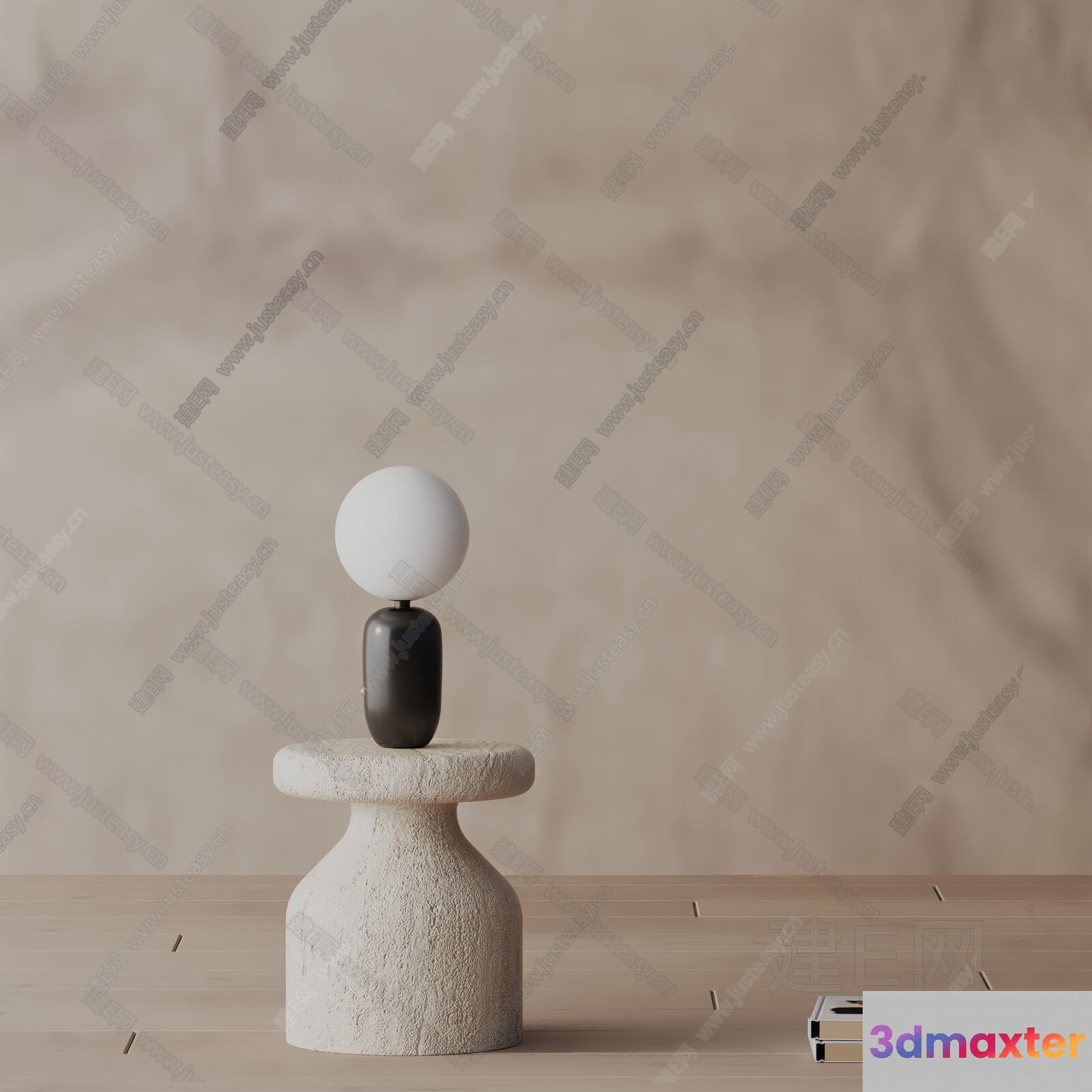 Modern Minimalist Sculpture 3D Model - 6842 - VRAY Render