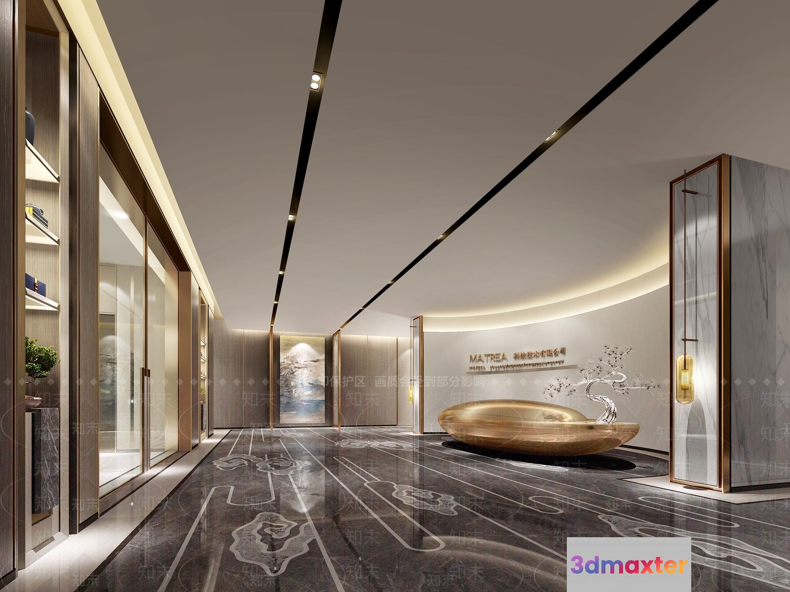 Modern Luxury Interior 3D Model - 7134 - VRAY Render