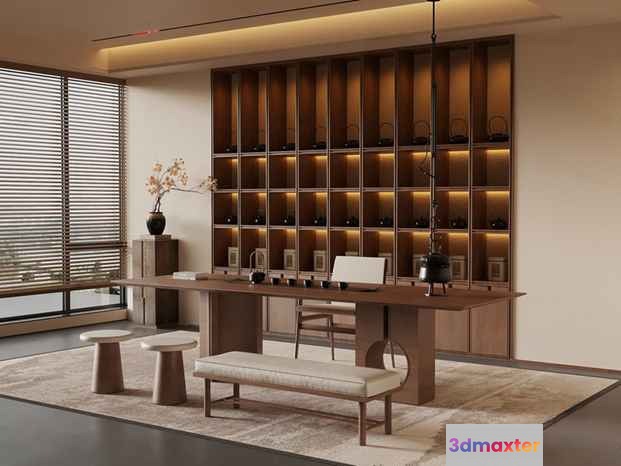 Modern Office Space 3D Model - 13928 - VRAY Render