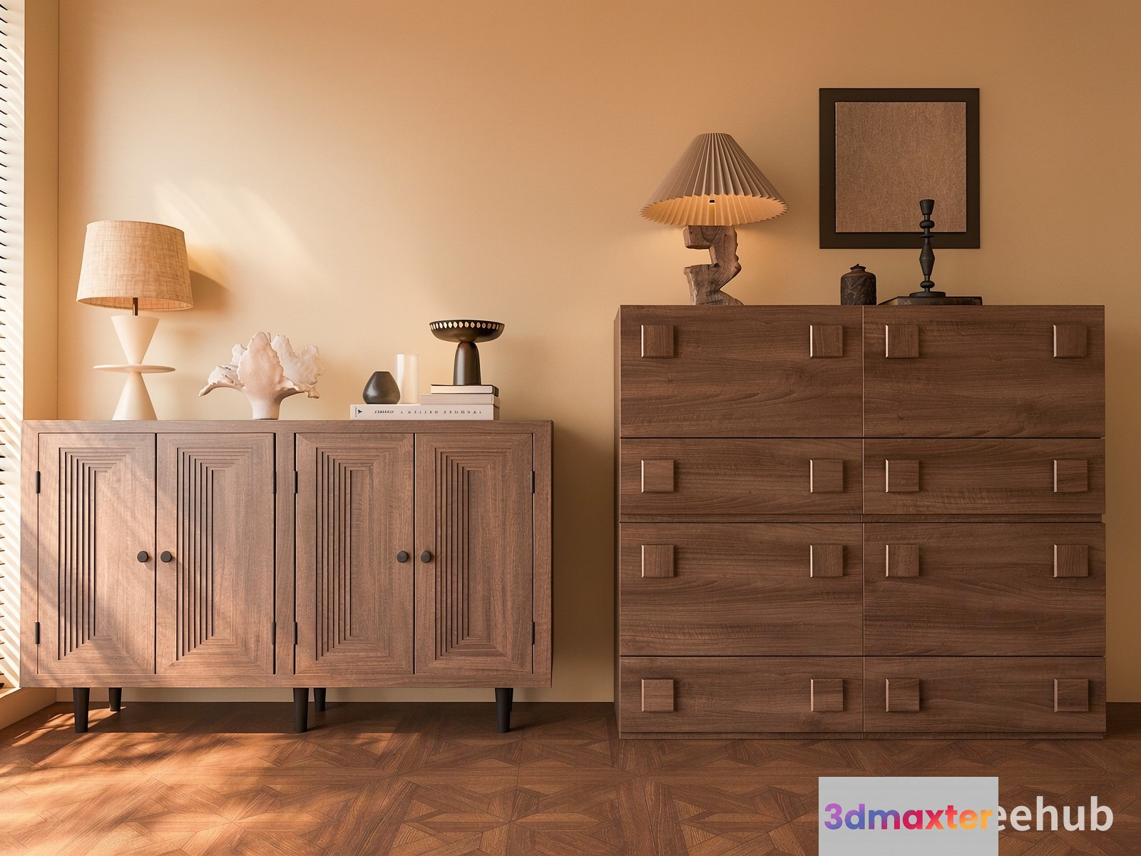 Modern Dresser 3D Model - 22002 - VRAY Render