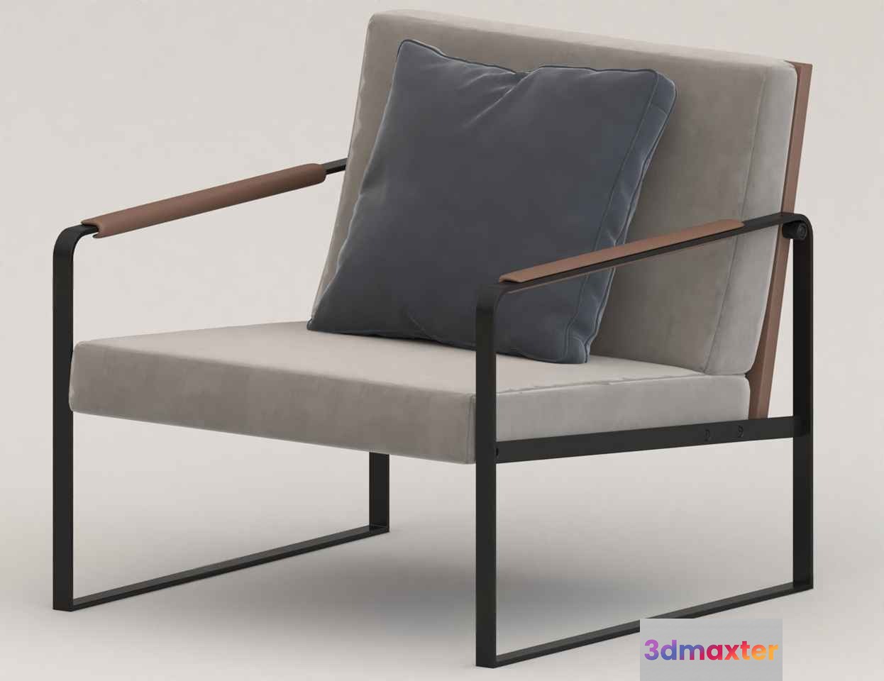 Modern Grey Chair 3D Model - 16554 - VRAY Render