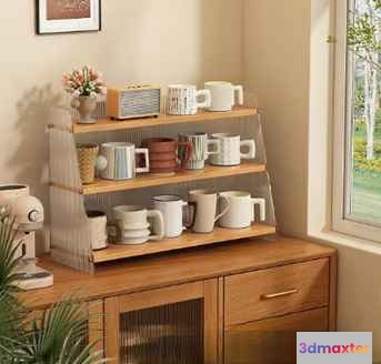 Wooden Cabinet 3D Model - 7928 - VRAY Render
