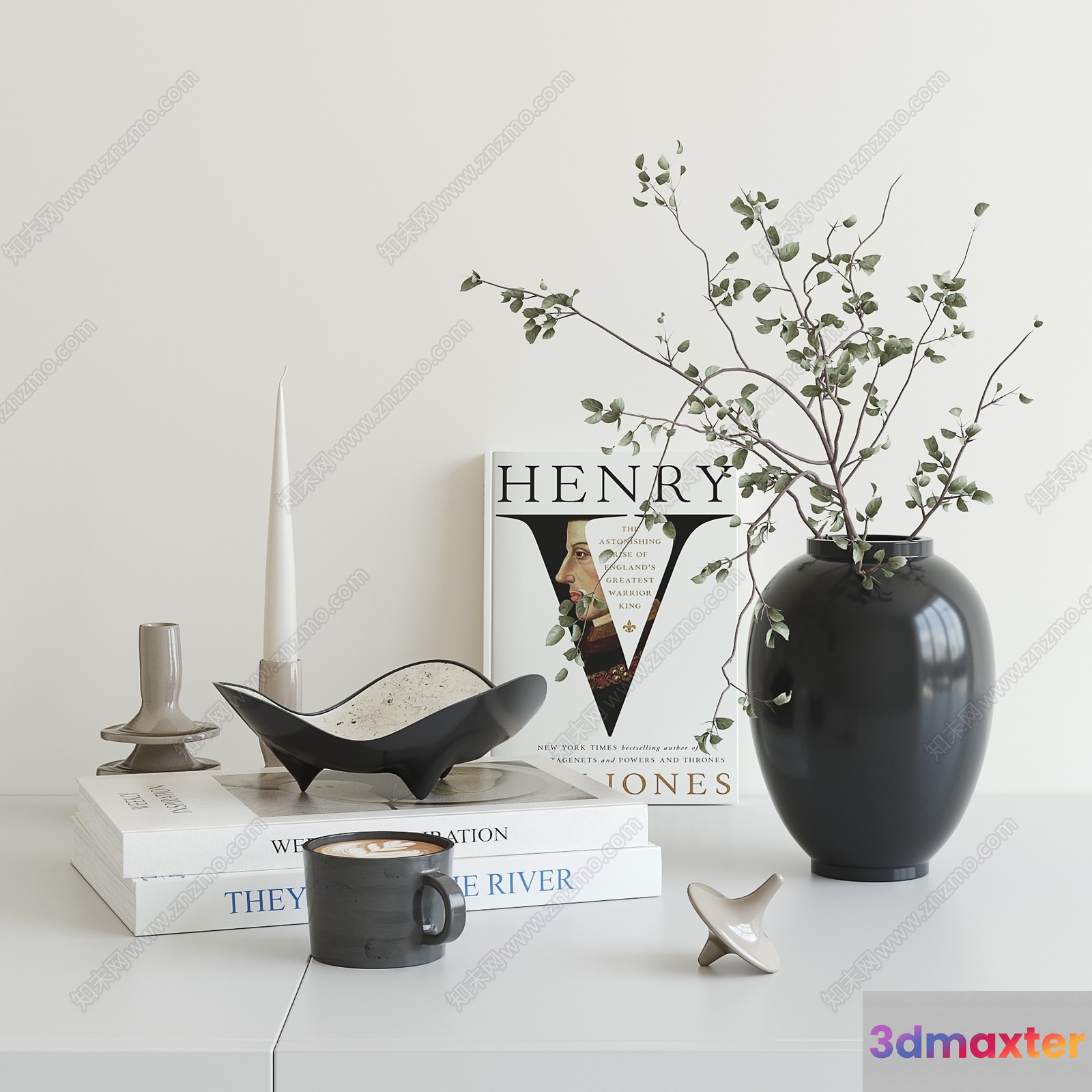 Minimalist Home Decor 3D Model - 4729 - VRAY Render
