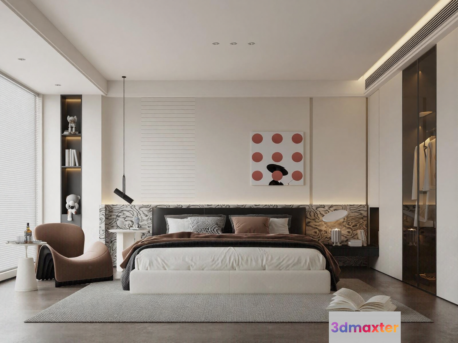 Cozy Bedroom 3D Model - 19754 - VRAY Render