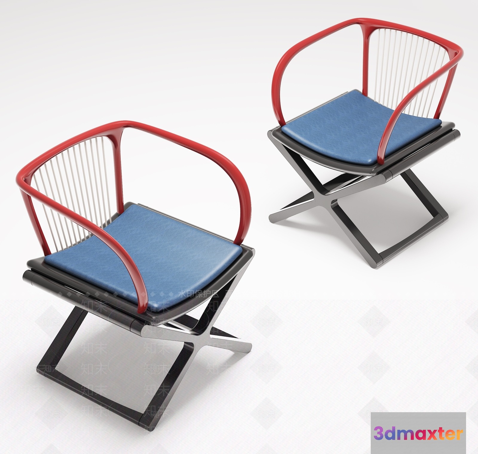 Modern Minimalist Chair 3D Model - 896 - VRAY Render