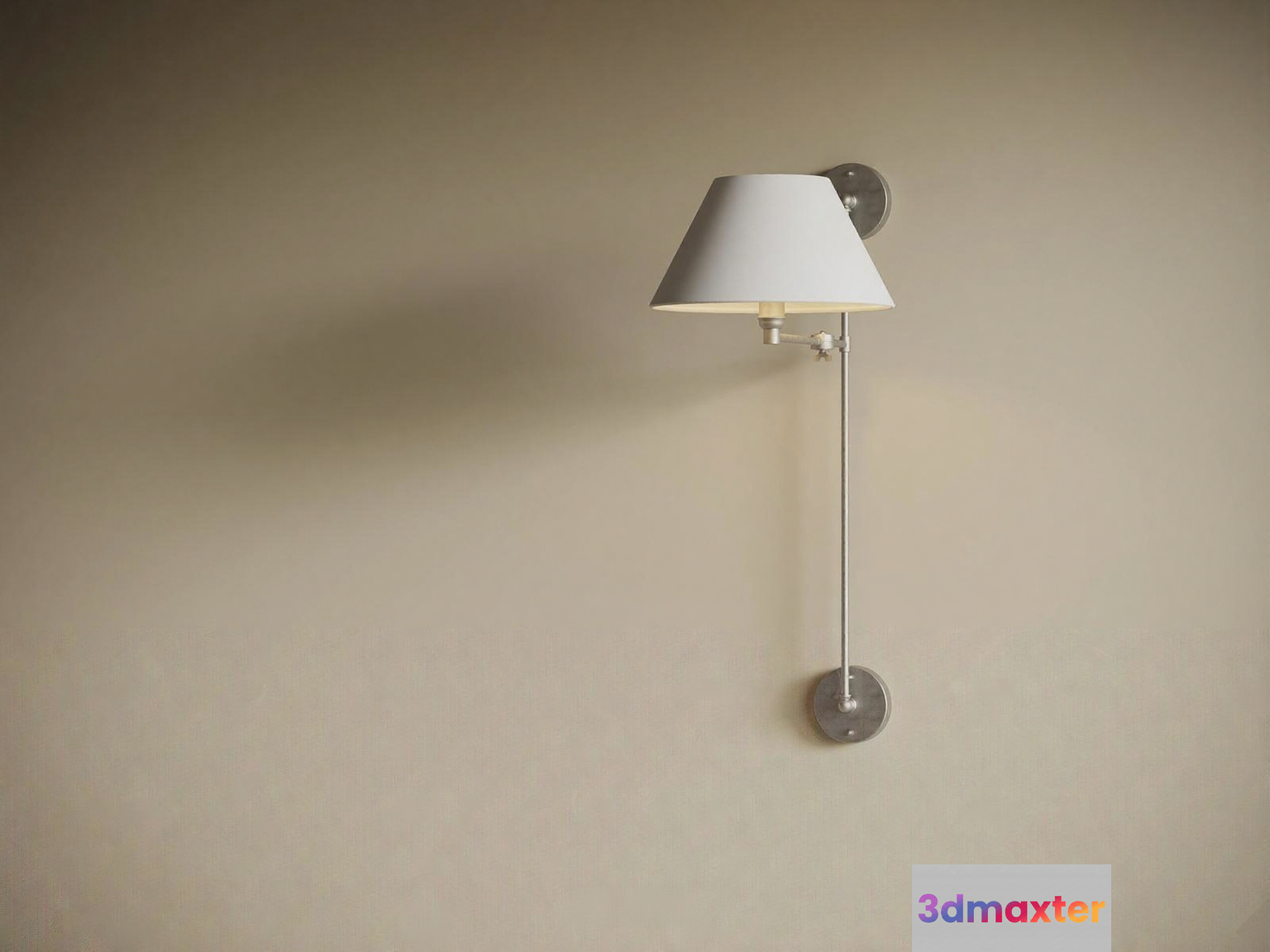 Modern White Lamp 3D Model - 16406 - VRAY Render