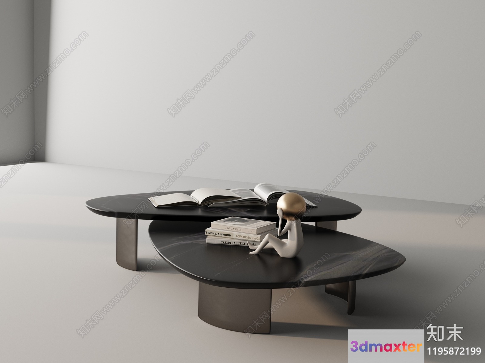 Modern Coffee Table 3D Model - 17304 - VRAY Render