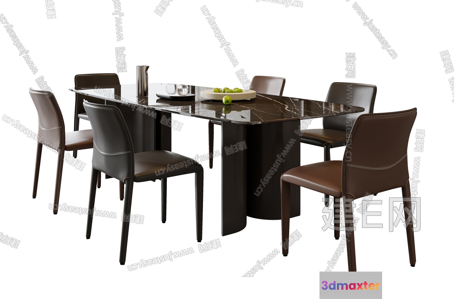 A Modern Dining Table 3D Model - 18120 - VRAY Render