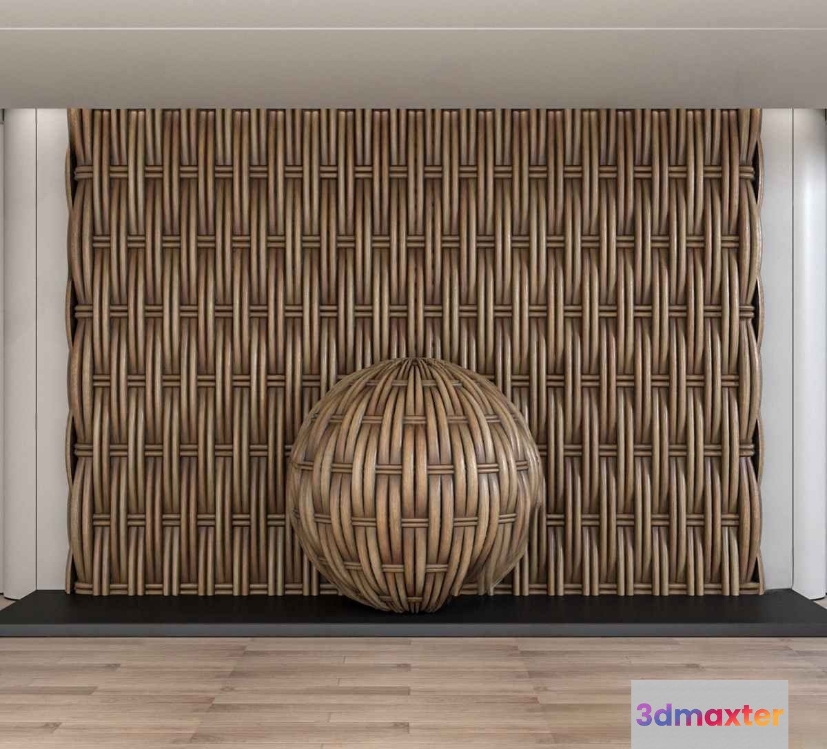 A Woven Wall Panel 3D Model - 10889 - VRAY Render