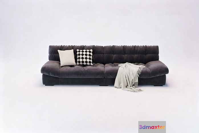 Gray Couch 3D Model - 5250 - CORONA Render