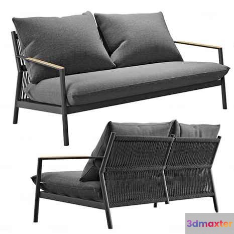 Modern Grey Sofa 3D Model - 12627 - CORONA Render