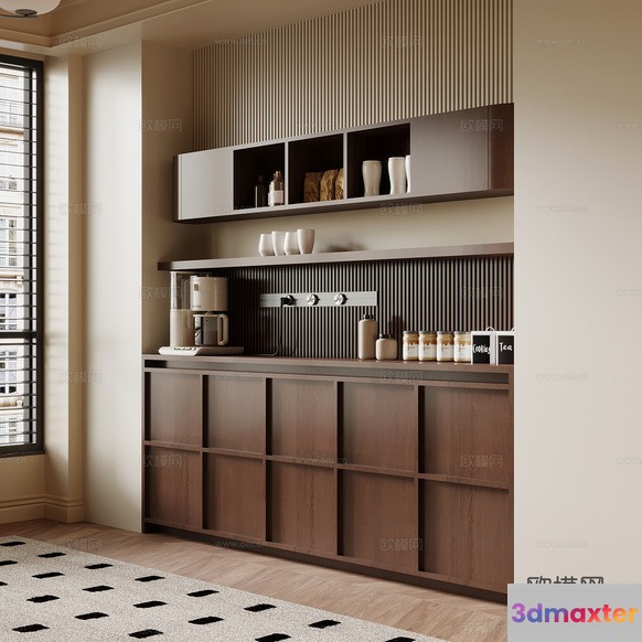 Modern Kitchen Area 3D Model - 10506 - VRAY Render
