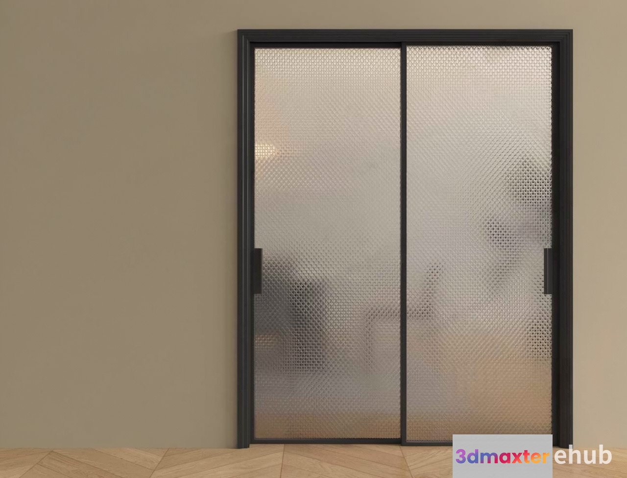 Modern Sliding Glass Door 3D Model - 20435 - VRAY Render