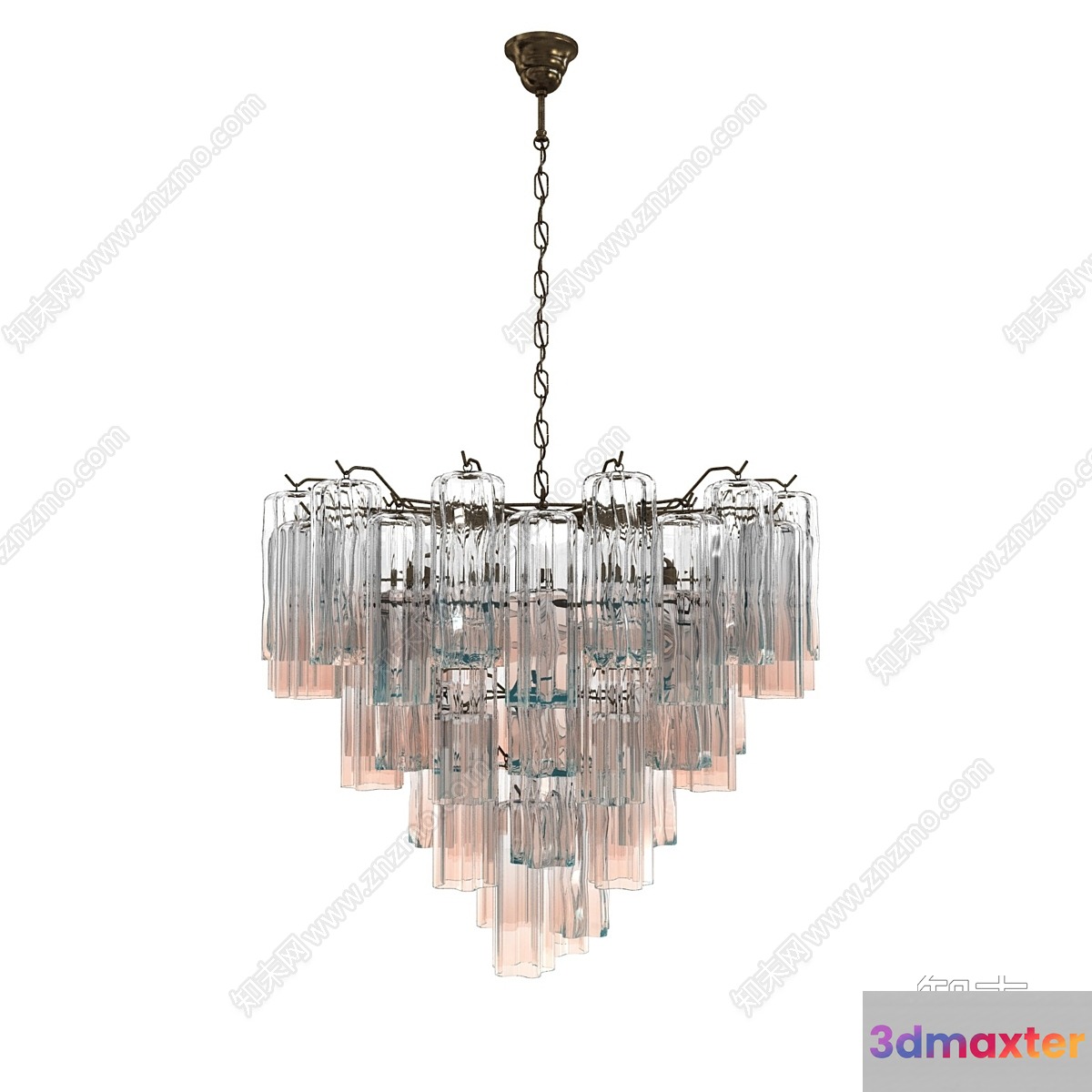 Gold Light Fixture 3D Model - 16010 - VRAY Render
