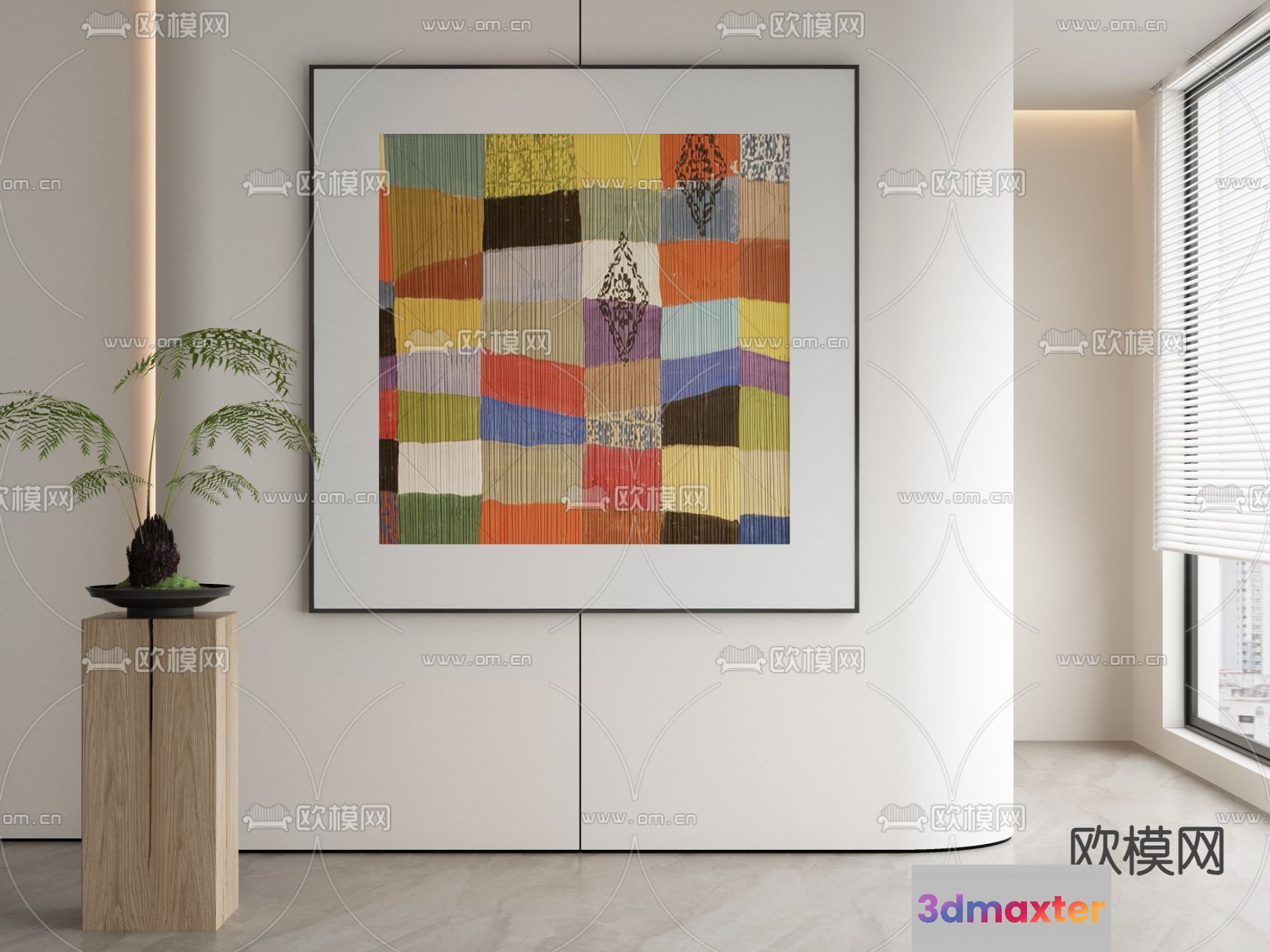 Cozy Modern Room 3D Model - 4104 - VRAY Render
