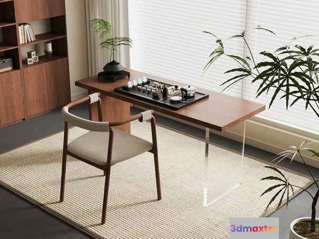 Modern Minimalist Office 3D Model - 21008 - VRAY Render
