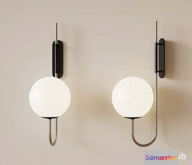 Modern Wall Lights 3D Model - 22222 - VRAY Render