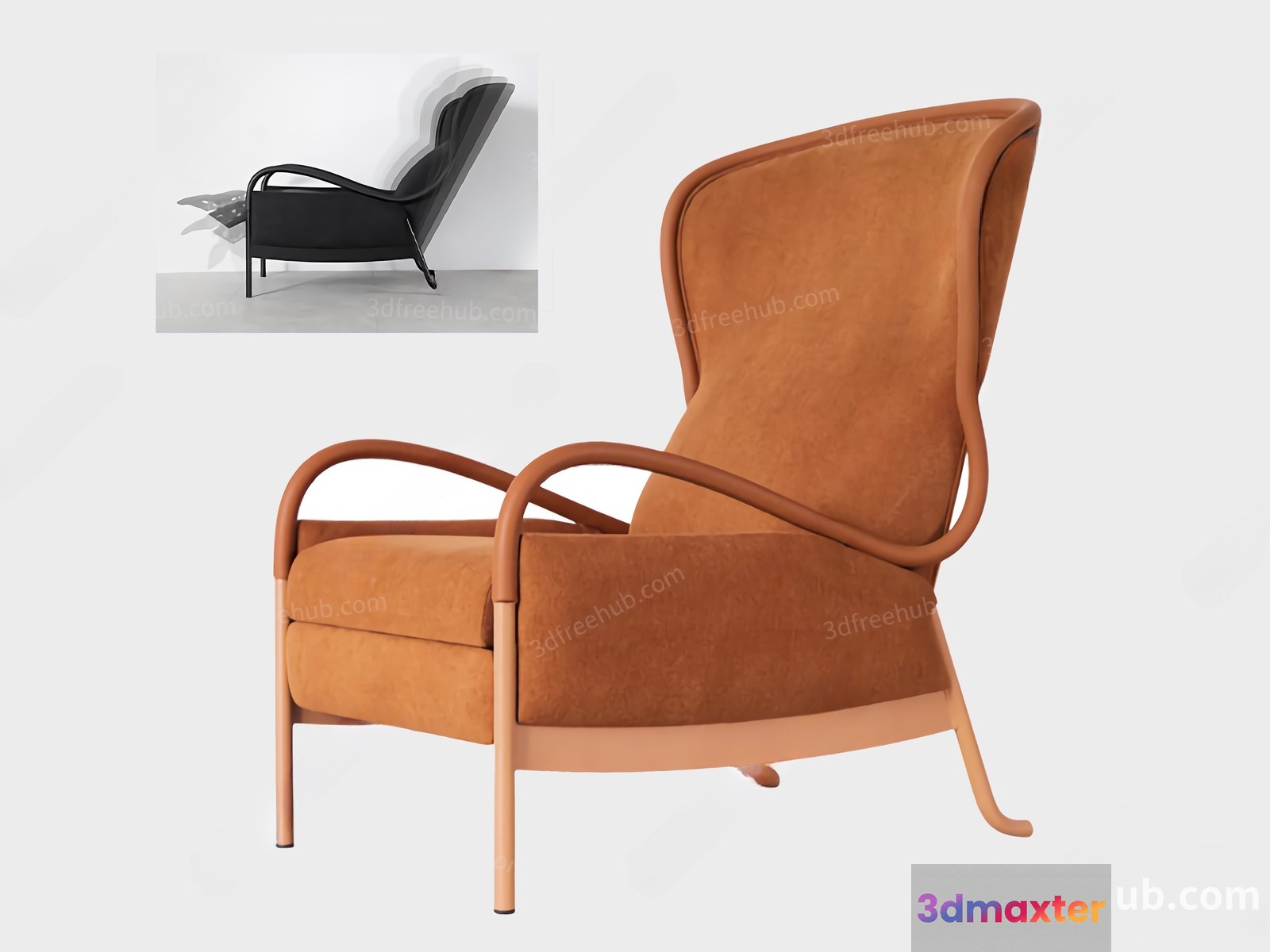 A Modern Armchair 3D Model - 21506 - VRAY Render