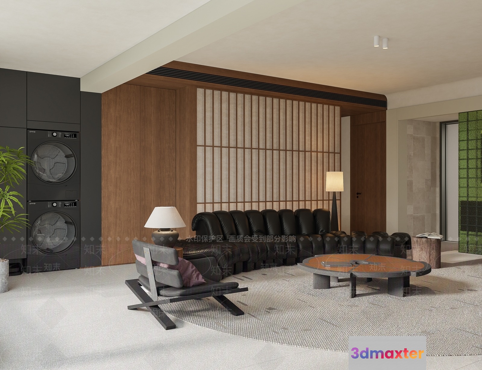 Modern Living Room 3D Model - 17441 - VRAY Render