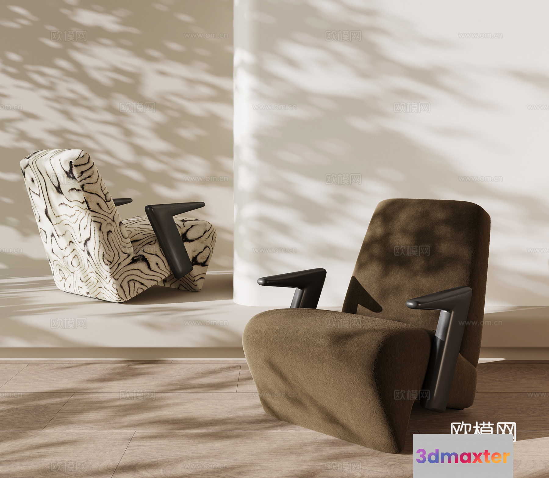 Cozy Neutral-Toned Room 3D Model - 5745 - VRAY Render