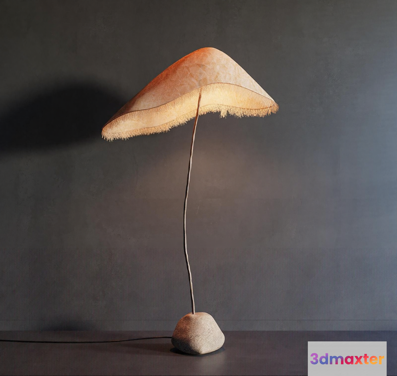 A Table Lamp With A Unique Design 3D Model - 2567 - VRAY Render