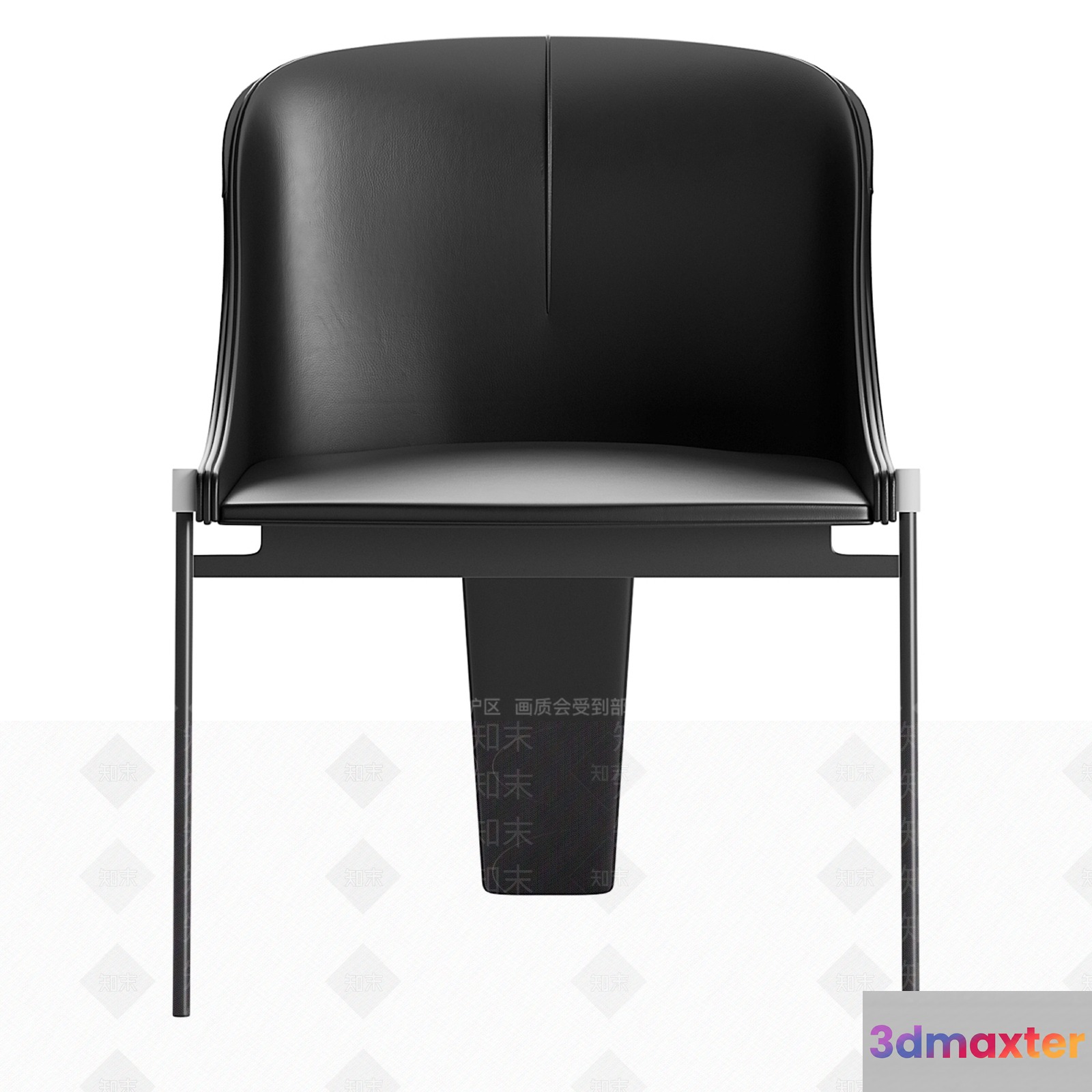 Modern Black Chair 3D Model - 16018 - VRAY Render