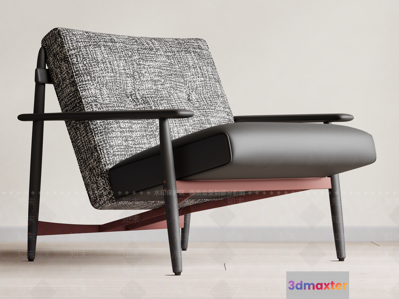 Mid-Century Modern Chair 3D Model - 19133 - VRAY Render