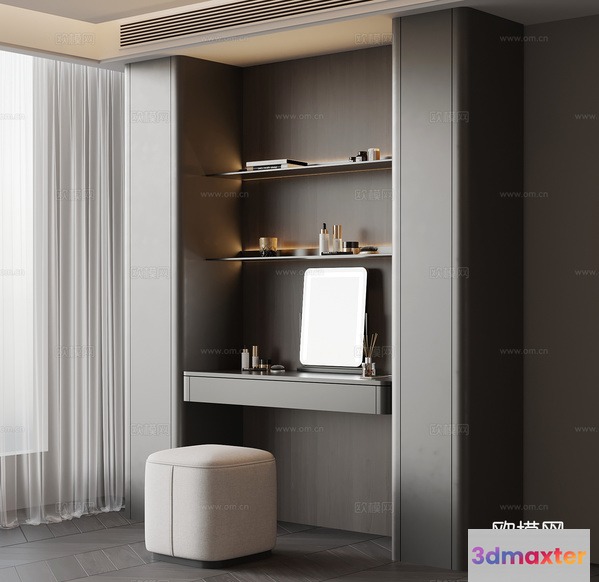 Modern Dressing Table 3D Model - 5065 - VRAY Render