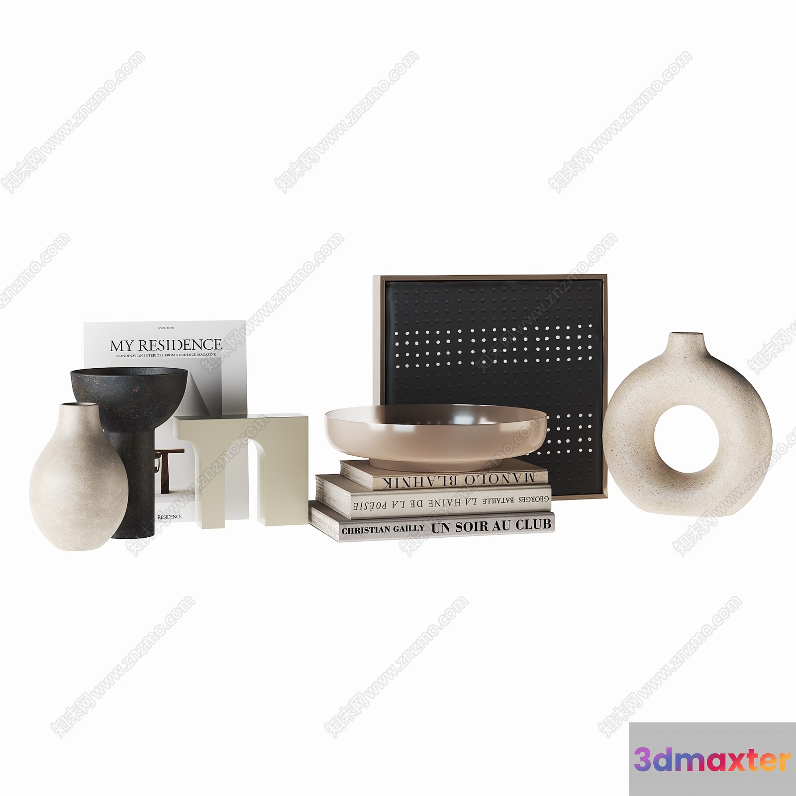 Home Decor Items 3D Model - 13584 - VRAY Render