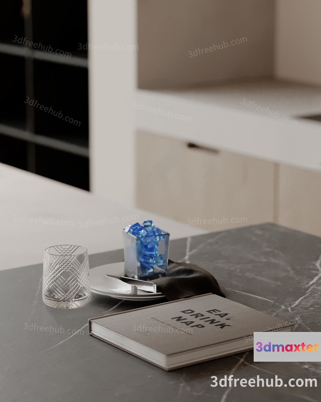 Modern Living Room 3D Model - 22931 - VRAY Render