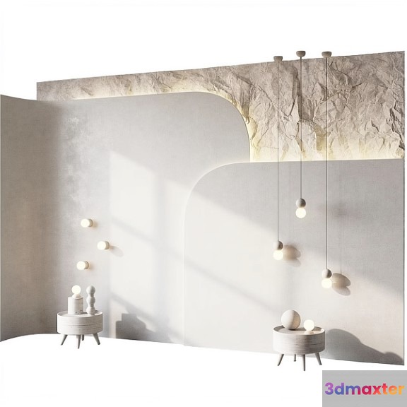 Modern White Room 3D Model - 9493 - VRAY Render