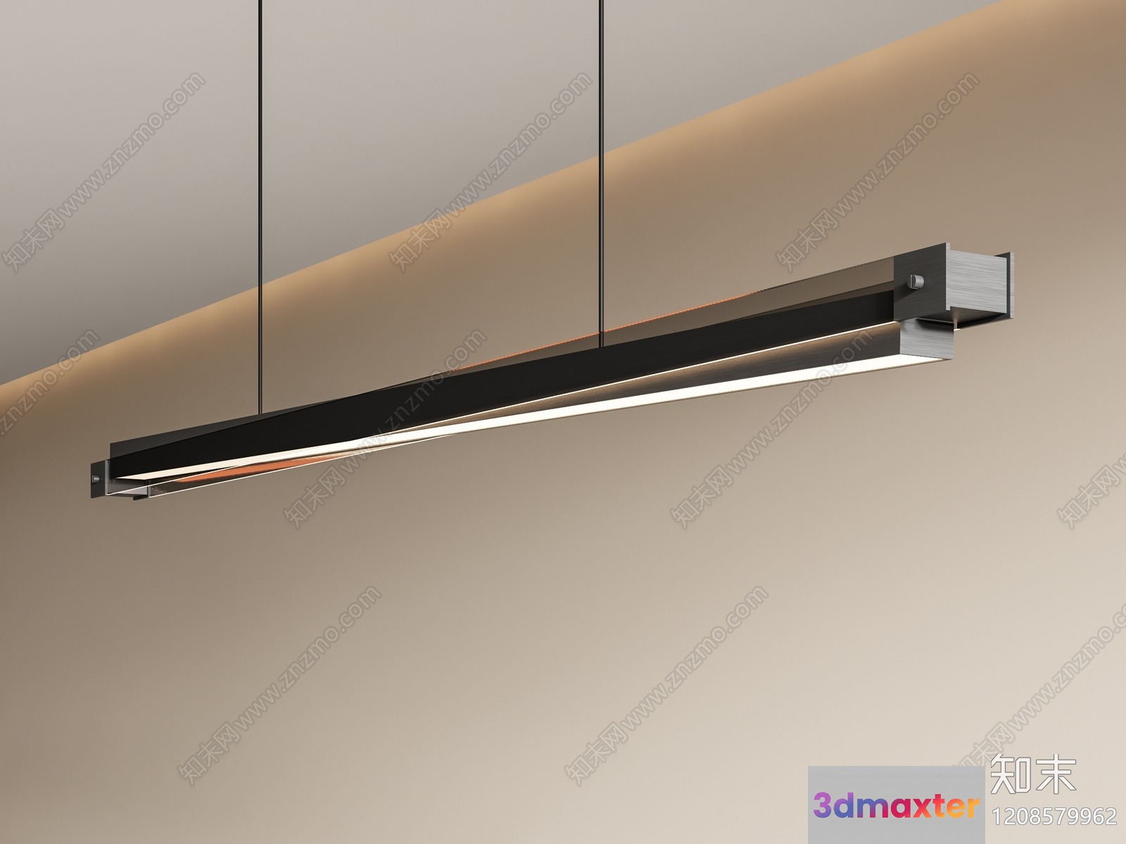 Modern Light Fixture 3D Model - 2394 - VRAY Render