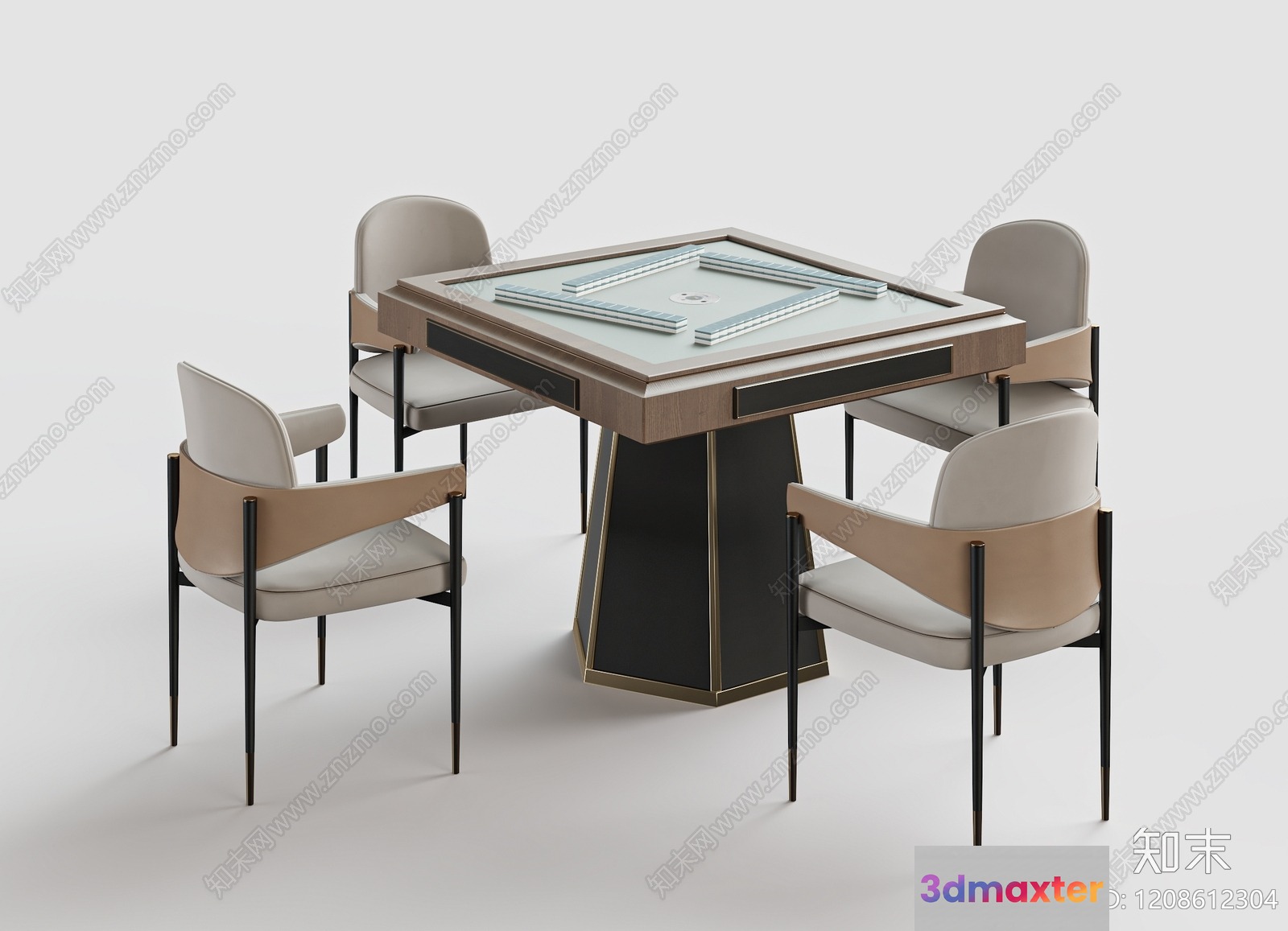 Modern Dining Table 3D Model - 21467 - VRAY Render