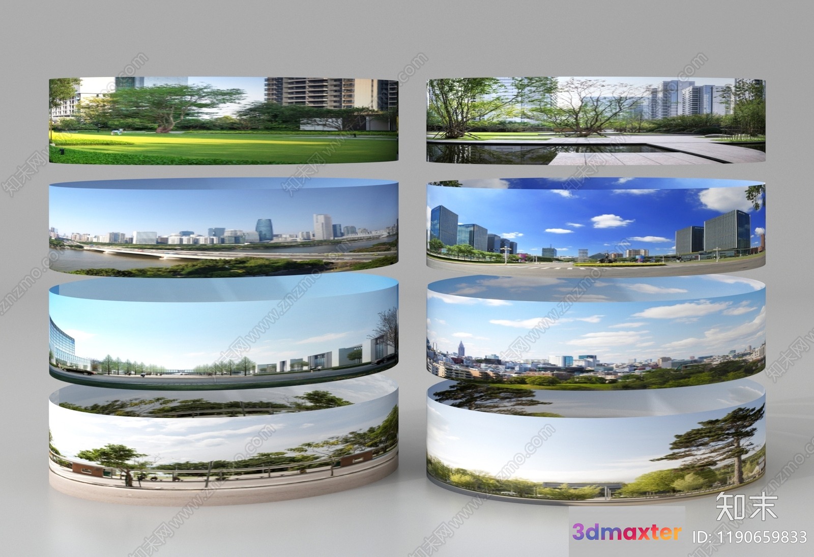 A Collection Of Cityscapes And Landscapes 3D Model - 2941 - VRAY Render