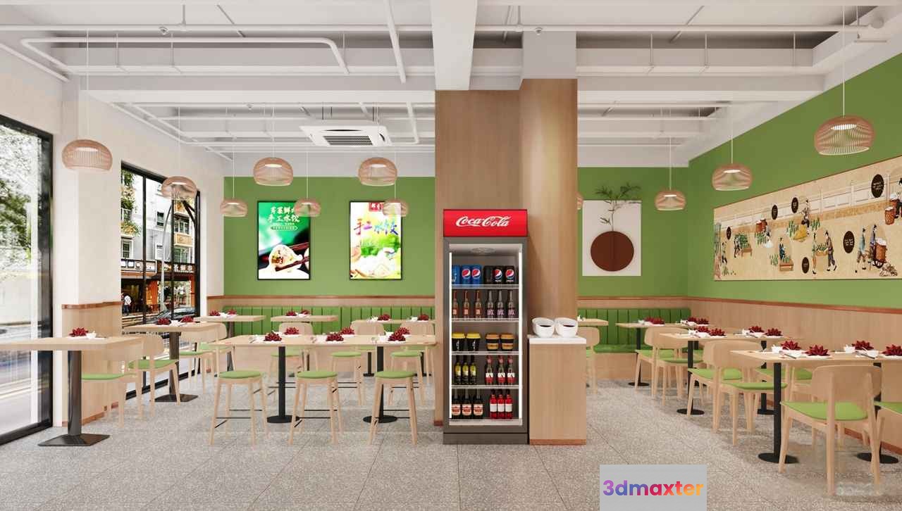 A Coca-Cola Refrigerator 3D Model - 9310 - CORONA Render